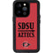 San Diego State University Aztecs Red iPhone 15 Pro Waterproof Case